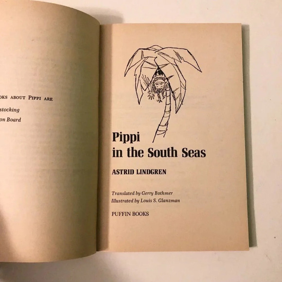 Vintage 1979 Pippi In The South Seas By Astrid  Lindgren A Puffin Book - Picture 7 of 14